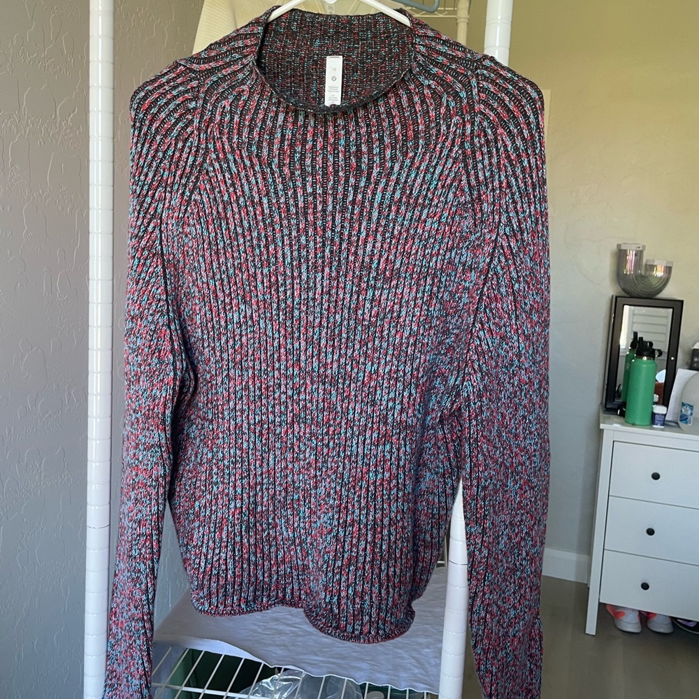 NWOT Cotton-Cashmere Blend Mock Neck Sweater